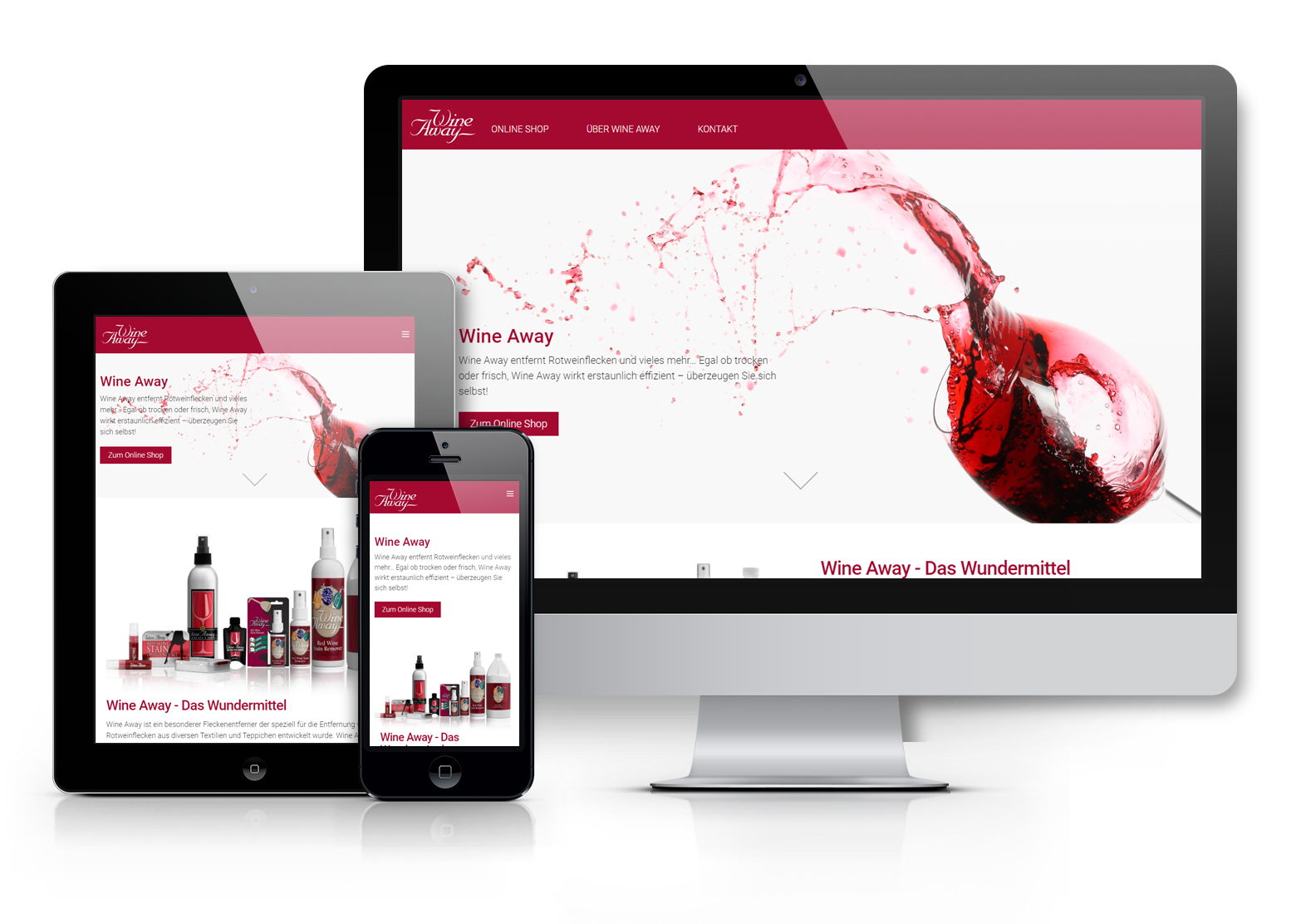 Online Shop mit WooCommerce und Wordpress für Wine Away